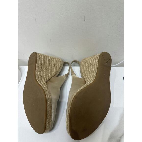 Prada Satin Espadrille Wedge Slingback Sandals - Size 39.5 - Good Condition - Picture 4 of 5